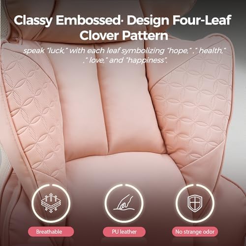 GTPLAYER Big and Tall Gaming Chair 400lbs Heavy Duty Office Chair with Foot Rest & Ergonomic Pocket Spring Lumbar Support, High Back 3D Saddle Shaped Cushion for Back Pain Relief, Pink - Image 4