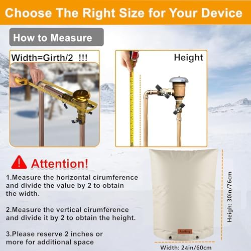 Outdoor Pipe Insulation Covers Winter Freeze Protection (5°F) - Image 3