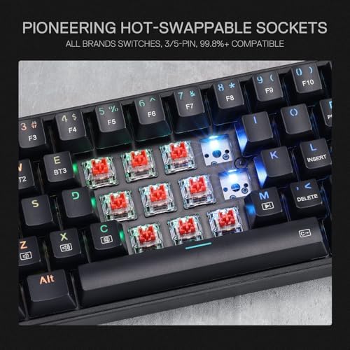 Redragon S136 Combo, K628 PRO 75% Wireless Gaming Keyboard + 7200 DPI Mouse - Image 6