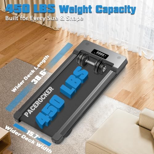 Walking Pad Treadmill 450 lb Capacity, Auto Incline Under Desk Treadmill - Image 4
