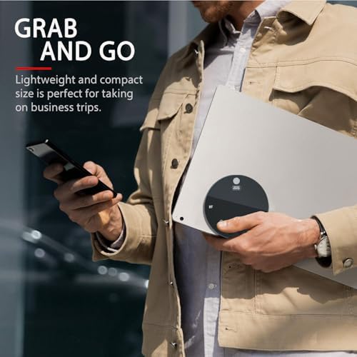 Conference Speaker and Microphone, Bluetooth Speakerphone for Small Meeting Room & Home Office，Wireless Conference Speaker 360°Voice Pick up with Noise Cancellation Mics for Computer/Laptop - Image 4