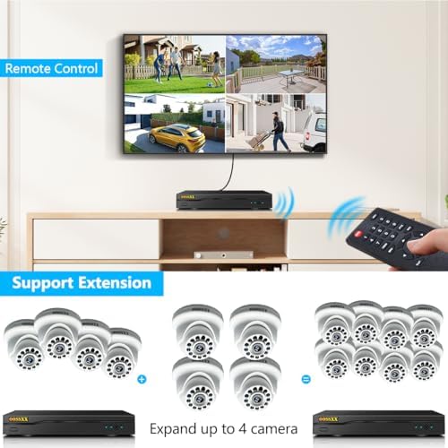 2MP HD Wired Indoor Security Camera System, 8CH DVR Kit with 1TB HDD - Image 3