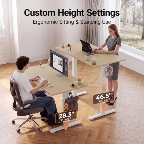 Claiks 48 x 24 Inch Nature Electric Standing Desk - Image 5