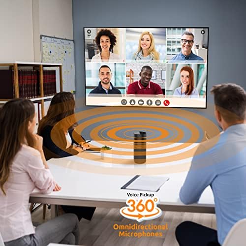 TOUCAN S100 Conference Speakerphone, 360 Voice Pickup, Wireless & USB Speakerphone with AI Noise Reduction, Plug and Play for Zoom, Teams, Home Office Meetings - Image 2