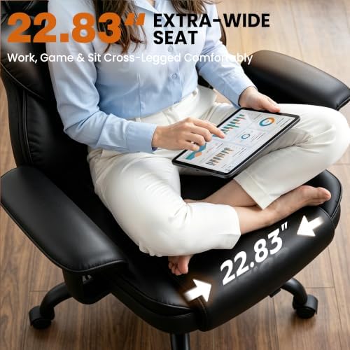 Office Chair, Desk Chair with Soft Adjustable Armrests - Image 6