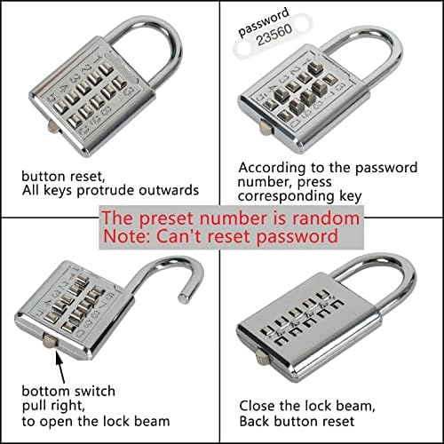 Outdoor Faucet Lock Garden Hose Faucet Lock to Prevent Water Theft, Can be Used for Gate Valve and Water Valve - Easy to Install and Remove, Durable Security Combination Lock (White) - Image 6