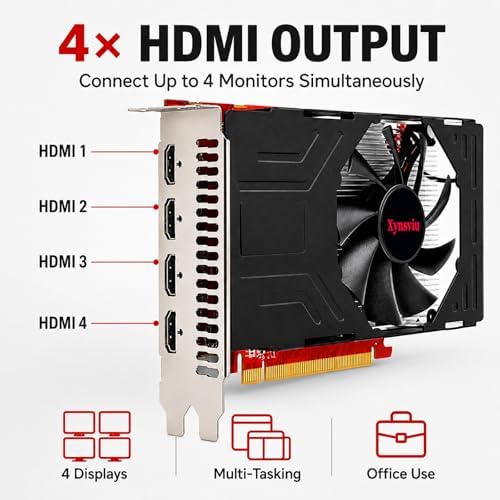 RX560 2GB GDDR5 4 HDMI Multi Monitor Graphics Card - Image 4
