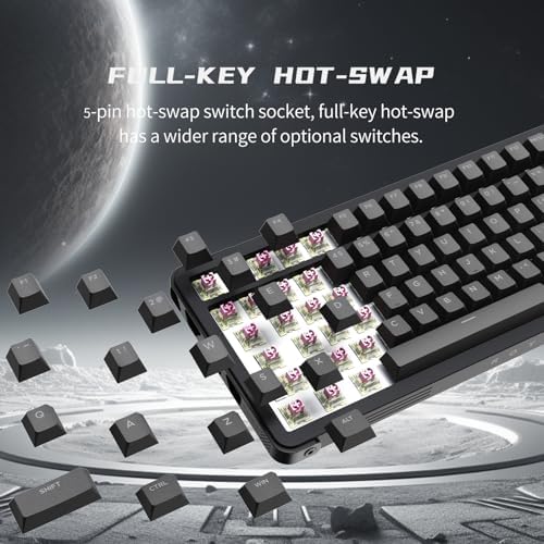 Compute Keyboard, Wireless Gaming Keyboard with Triple Mode - Image 6