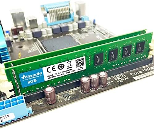 DDR3/DDR3L 32GB Kit (4x8GB) RAM 1600MHz CL11 UDIMM, Desktop Memory Module PC3-12800/PC3L-12800 240-Pin 1.35V/1.5V 2Rx8 Dual Rank Non-ECC Unbuffered PC Computer RAM Stick Upgrade - Blue - Image 4