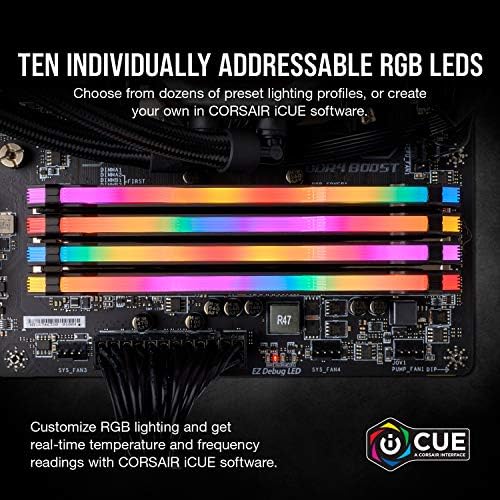 CORSAIR Vengeance RGB PRO DDR4 RAM 16GB (2x8GB) 3200MHz CL16-18-18-36 1.35V Intel AMD Desktop Computer Memory - Black (CMW16GX4M2C3200C16) - Image 3