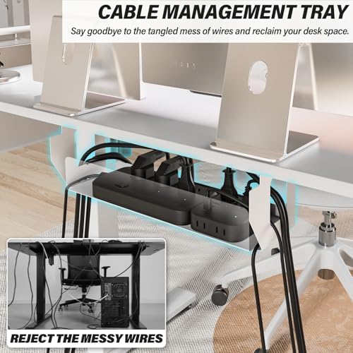 Kingant Standing Desk, 35x20 Inch Electric Height Adjustable Computer Desk - Image 4
