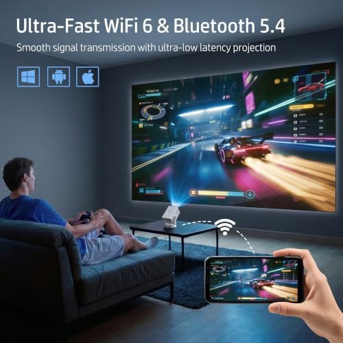 HP Projector Built-in Apps, USB-C Power Bank Compatible for Outdoor MC400 - Image 6