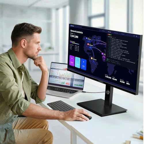 INNOCN 34" Ultrawide Monitor WQHD 3440 x 1440P 180Hz IPS PC Adaptive-Sync G-SYNC Compatible, HDMI, DP, PIP/PBP, 21:9, HDR, MPRT, Built-in Speaker, Height Adjustable, Eye Care - 34C1R - Image 2