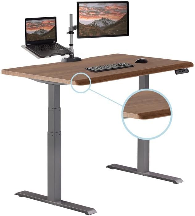 Vari ComfortEdge Electric Standing Desk – 48x30 – Walnut/Slate - Image 2