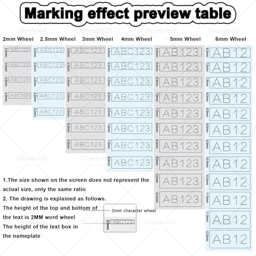 Metal Nameplate Carving Tool, Sign Engraving Machine Printer Small Desktop Semi-Automatic Marking Machine, Dog Tag ID Card Label Embosser 3mm - Image 7