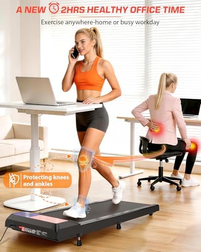 Walking Pad with Incline 10% & Decline -4%, Under Desk Treadmill for Office, Portable Treadmills, Compact Treadmill for Small Space, 265lbs Capacity, Remote Control, Led Display - Image 4