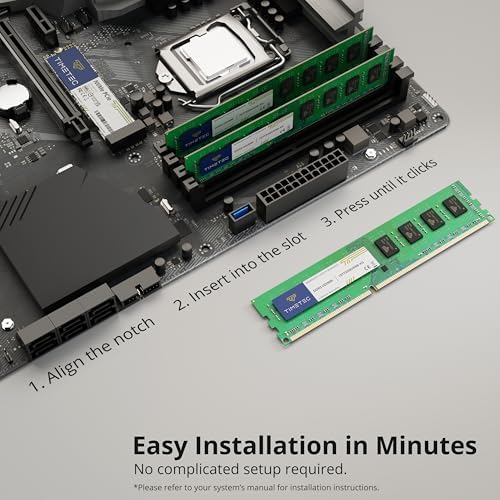 Timetec 8GB DDR3 1333MHz PC3-10600 Non-ECC Unbuffered 1.5V CL9 2Rx8 Dual Rank 240 Pin UDIMM Desktop Memory RAM Module Upgrade (8GB) - Image 6