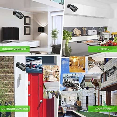 3000TVL Home Security System Surveillance DVR Camera Kits, 4pcs Wired 5MP PoE IP Night Vision Cameras Set with AI Motion Person Vehicle Detection, 4K NVR with 512GB Hard Drive for 24-7 Recording - Image 6