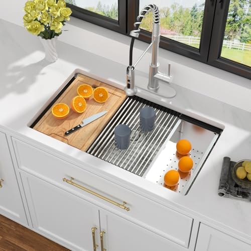 Kichae 32 Undermount Kitchen Sink 16 Gauge Stainless Steel ADA Compliant - Image 2