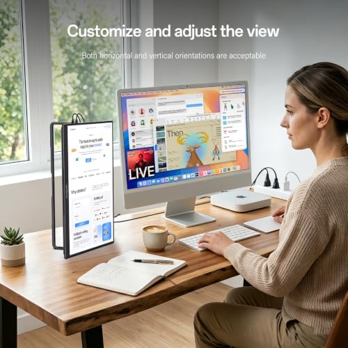 InnoView 16" Portable Monitor 144Hz Portable Gaming Monitor HDMI Supports Only 120Hz,with Protective Sleeve, Lightweight, Travel Monitor for Laptop, PS5, Mac, Xbox (Not Includes Adapter) - Image 5