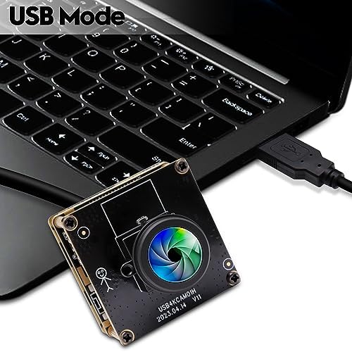 HDMI 4K Webcam - USB HDMI Simultaneous Output Streaming Camera - 2X Digital Zoom, 180 Degree Fisheye Lens - PC Camera for Raspberry Pi, Jetson Nano, Laptop, Online Teaching - Image 4