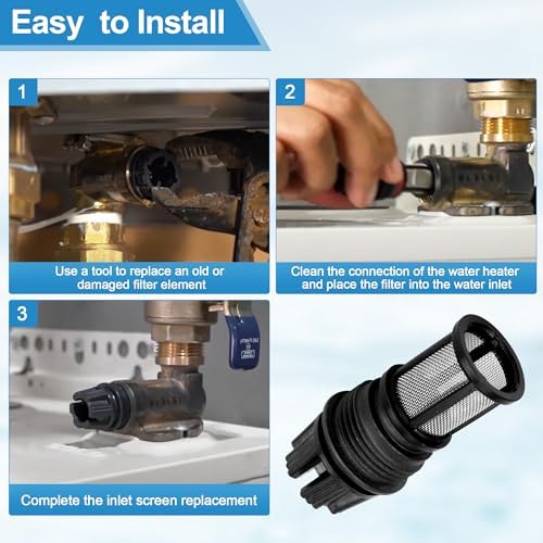 EGBD032 & DTJD006 Inlet Filter Kit fits Noritz Tankless Water Heater - Image 6