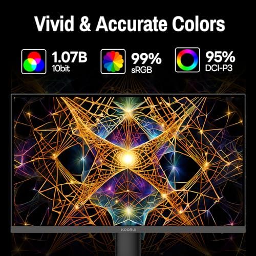 KOORUI 32 Inch 4K UHD Computer Monitor,60Hz,3840×2160p VA Panel,Black - Image 2