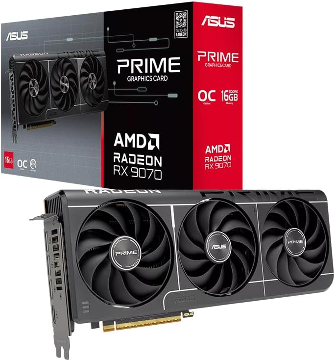ASUS Prime Radeon RX 9070 EVO Video Card OC Edition 16G GDDR6 PRIME-RX9070-O16G-EVO Domestic Authorized Dealer by Unknown