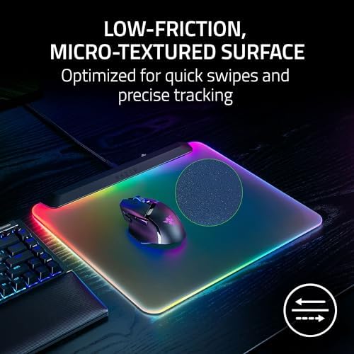 Razer Firefly V2 Pro Fully Illuminated RGB Gaming Mouse Mat, Black - Image 6