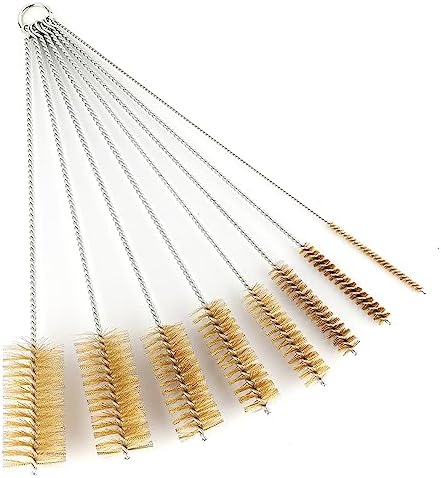 16 Inch Extra Long Pipe Cleaning Brush Set with Brass Bristles by Ctsyuqoo