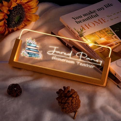 Custom Desk Name Plate,Light Up Acrylic Office Sign, Personalized Gift for Boss Coworker Teacher, Employee Appreciation Award, Home Office Decor - Image 4