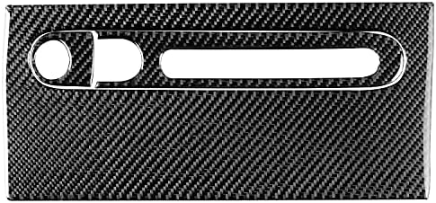 Real Black Carbon Fiber Car Co-Pilot Glove Storage Box Panel Scratch Protector Decoration Sticker Set Compatible with Benz Smart Fortwo 2011 2012 2013 2014 2015 Auto Interior Accessories 3pcs by PJFUS