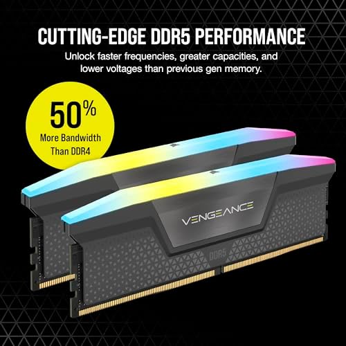 CORSAIR Vengeance RGB DDR5 32GB (1 x 32GB) Up to 6000MHz AMD Intel RAM - Image 3