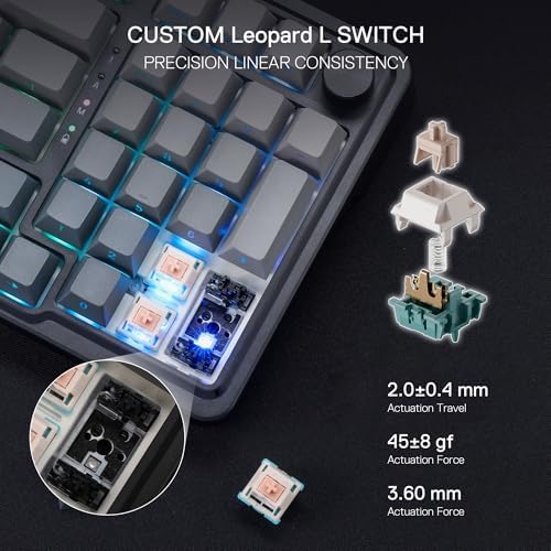 Redragon K686 PRO Wireless RGB Gasket Gaming Mechanical Keyboard, Easy Knob - Image 5