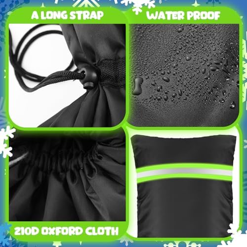 Zonon 6 Pcs Outdoor Faucet Cover Rv Park Water Hydrant Insulated Extended Hose Bib Insulated Sprinkler Freeze Protector Outdoor Winter Pipe Spigot Cover for Wall Taps (35" X 15") - Image 6