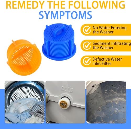 4-Pack AGM73269501 Washing Machine Water Filter Screen, Fit for LG, Kenmore & Whirlpool Washer Machines, Washer Water Inlet Valve Filter Screen, Replace 1810261, AP5202486, PS3618281, EAP3618281 - Image 3