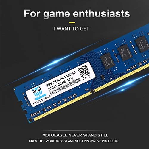 Motoeagle DDR3L 1600 UDIMM 8GB 2RX8 PC3 12800U Dual Rank CL11 Non-ECC Unbuffered 1.5V Desktop Memory - Image 3