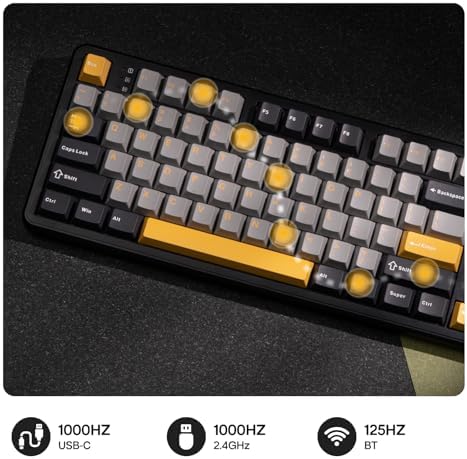 EPOMAKER Aula F108 Wireless Gaming Keyboard, Full Size Mechanical Keyboard - Image 4