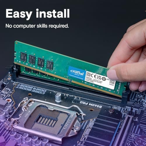 Crucial 8GB DDR4 RAM, 3200MHz (PC4-25600) CL22 Desktop Memory, UDIMM 288-Pin, Downclockable to 2933/2666MHz, Compatible with Intel and AMD Ryzen - CT16G4DFRA32A (Pack of 5) - Image 5