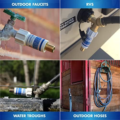 Freeze Miser Outdoor Faucet & Spigot Freeze Protection – Patented Valve Shield, Activates at Water Temperature Below 37°F/3°C – Durable Winter Cover Alternative – Quick Install, Saves Water – 4 Pack - Image 2