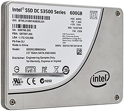 Intel S3500 Series Solid State Drive SSDSC2BB600G4 (2.5", SATA 3.0 Gb/s 600GB Storage Capacity) - Image 3