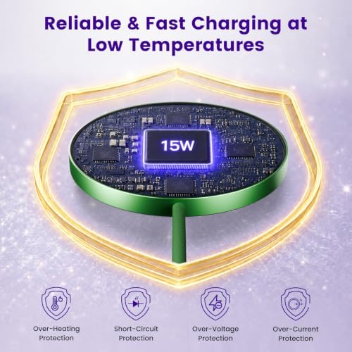 15W Wireless Charger for Apple MagSafe Charger, Magnetic Fast Charging Pad - Image 4