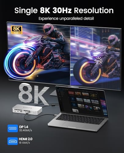 ORICO Thunderbolt 4 Docking Station, Dual 4K@60Hz, TB4, 40Gbps - Image 4