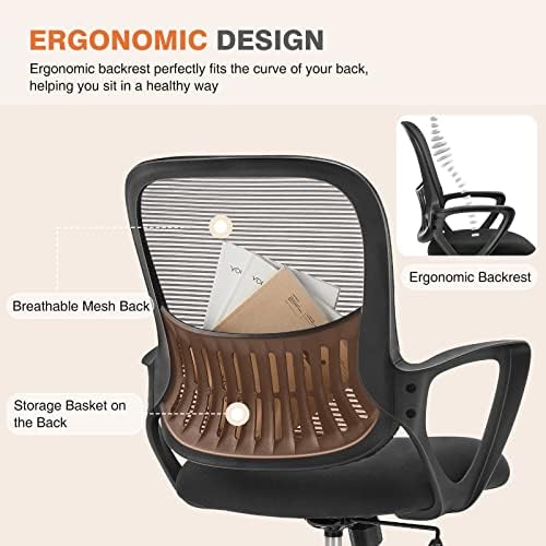 Sweetcrispy Home Office Managerial Executive Chair with Ergonomic Design - Image 3