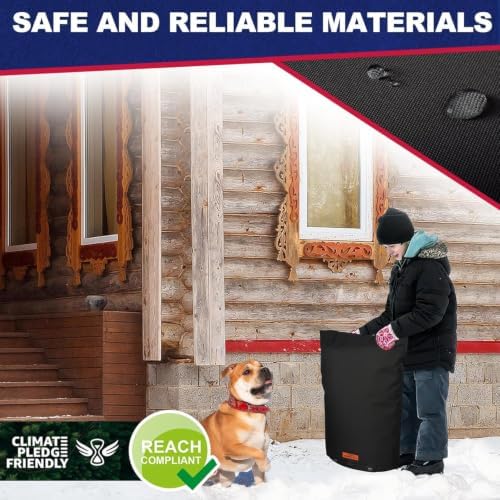 20"x26" Insulated Backflow Cover, Black, 7-Layer - Image 6