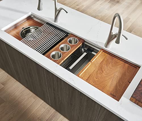 Ruvati 45-in 16-Gauge Undermount Workstation Kitchen Sink - RVH8333 - Image 2