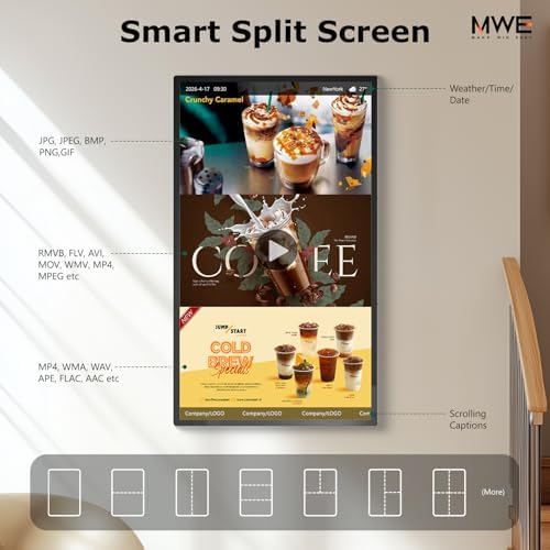 21.5 inch Wall Mount Digital Signage, Touchscreen Industrial Monitor - Image 5