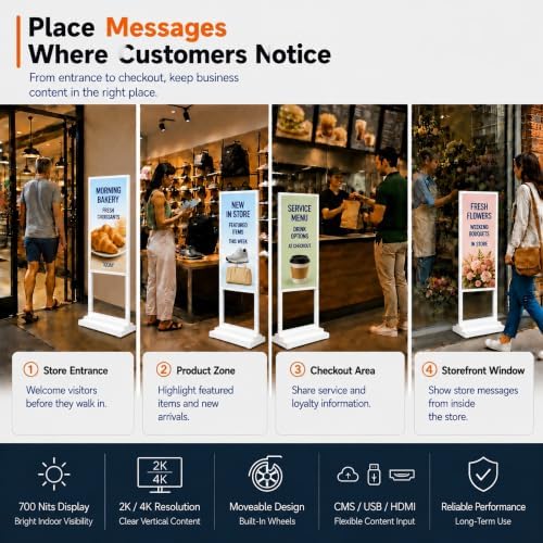 32" Floor Standing Digital Signage Kiosk - Image 2