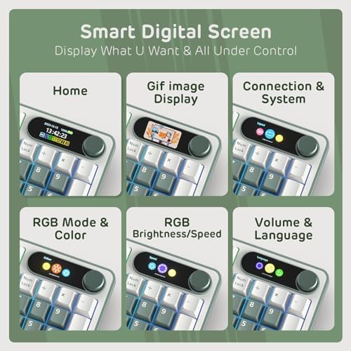 RK ROYAL KLUDGE S98 Wireless Mechanical Keyboard w/Smart Display & Knob - Image 3