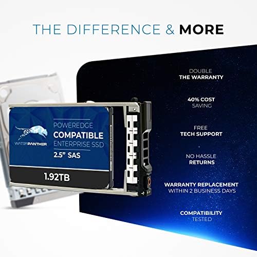 Water Panther 1.92TB SAS 12Gbps 2.5-Inch x 15mm Enterprise SSD in 13G Tray Compatible with Dell PowerEdge Servers - Image 5